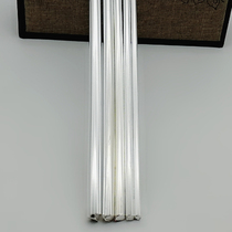 Silver bar Silver line Cylindrical round bar rod bracelet ring 9999 foot silver sterling silver handmade semi-finished bracelet