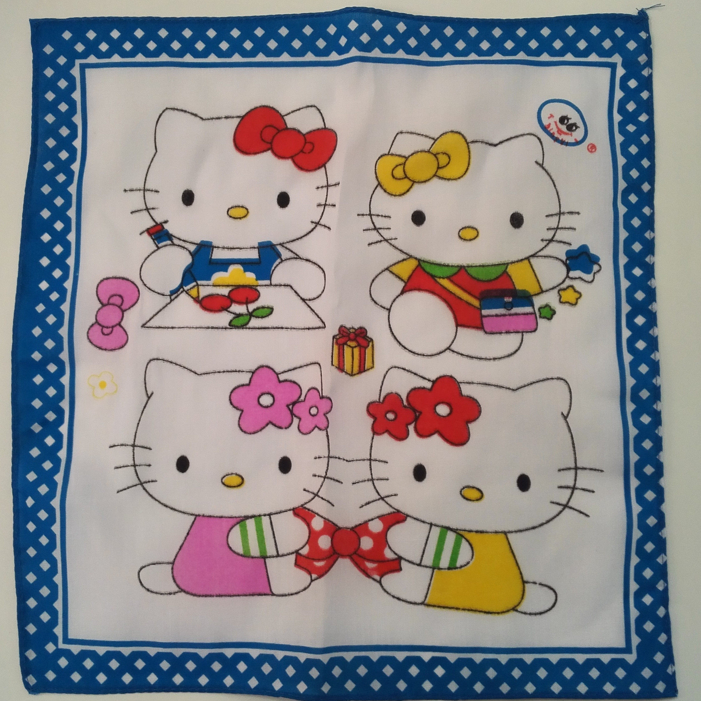 卡通手帕 儿童手绢手工折叠手帕 幼儿园