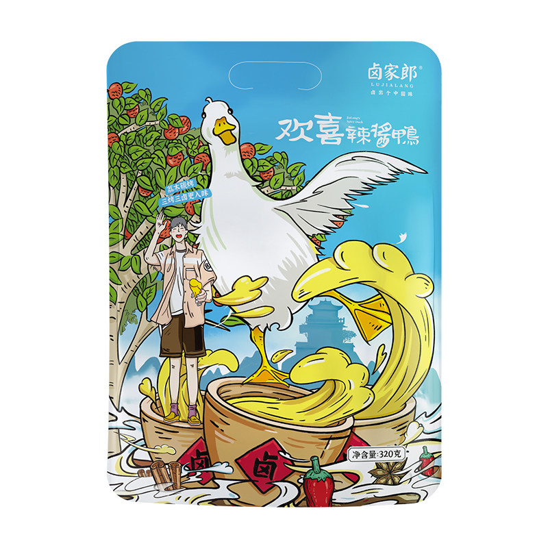 湖南手撕酱板鸭320g(热品库)
