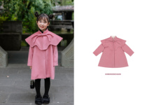 Sakura Snow HININI original design New Years clothing new Chinese-style girls winter woolen coat can be parent-child