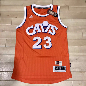 利夫兰骑士队 詹姆斯 新版R30 SW 复古 球衣 橙