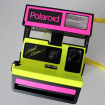 Polaroid fluorescent yellow camera Polaroid 600 series rare model One-time imaging Valentines Day gift Jane
