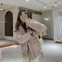 Catkins homemade vitality xlady white duck down jacket female 2020 new winter coat 200g filling volume