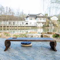 (Seven Rhyme Guqin) Guqin Table Stave Table Tea Table Roasted Tung Wood Tenon Structure Integrated Teach Table Knee Table Low Table