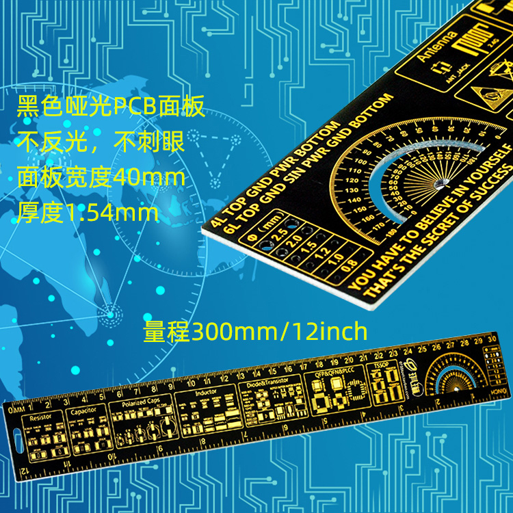 multi function pcb ruler sinking gold engineering ruler measuring ruler pcb development ruler electronic engineer scale chip ic