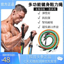 Xinyanbo stone tensile rope fitness equipment ZSOOQ full body exercise artifact eleven sets of comprehensive training resistance rope