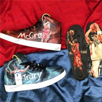 Pachon sneakers custom diy shoes graffiti handpainted NBA sneakers Maddy James Cosby to figure out shoes without shoes