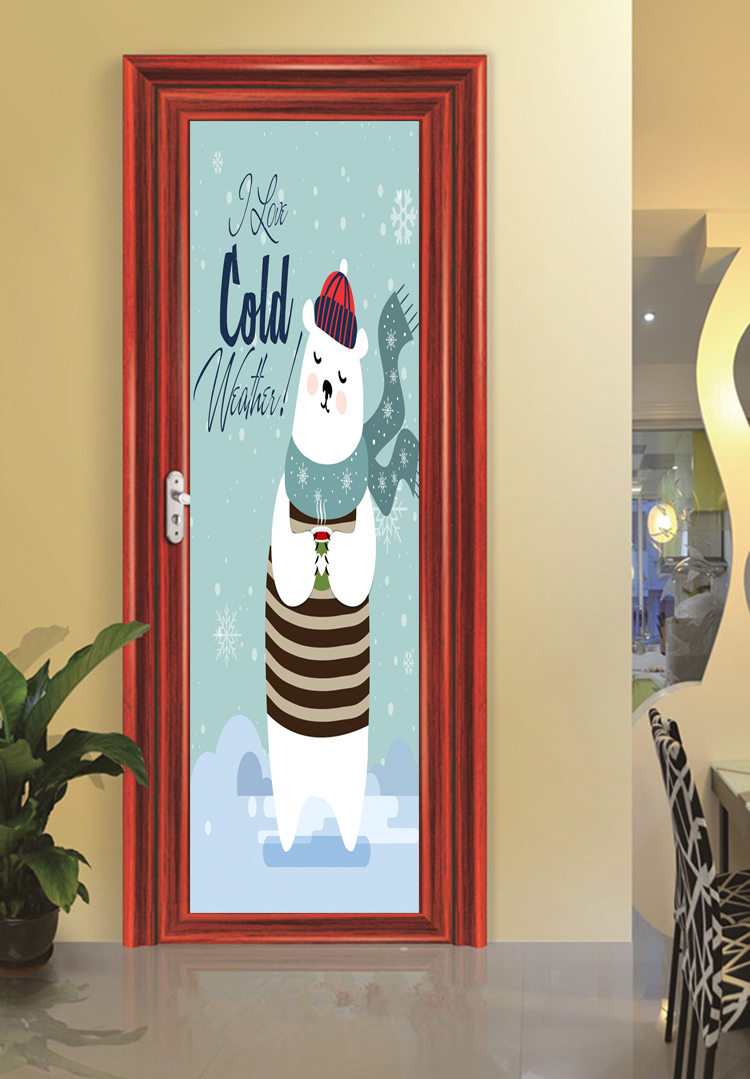 定制 卧室门上贴纸装饰贴画3d立体的仿真自粘创意个性欧式房间墙壁