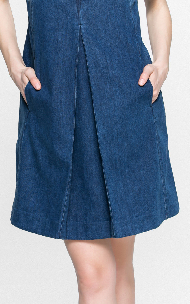 [2件9折]veromoda背带纯棉牛仔牛仔裙女-316342002