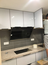 Overall cabinet door panel Solid wood particle board cabinet quartz stone countertop style tailored