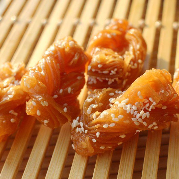 4份包邮 山东特色传统糕点甜食 蜜麻花 蜜套环 250g 非蜜三刀