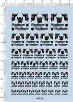 Transformers Model Car (Decepticons) Universal Logo Special Water Sticker (00102)