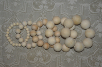 The lignin beads hand in a couple of sizes.