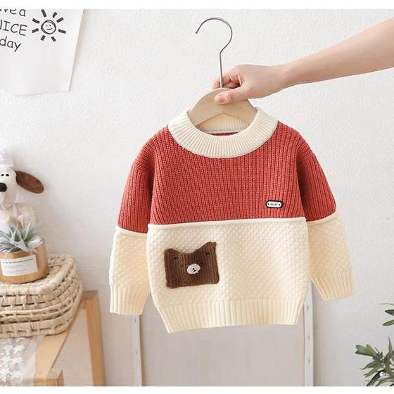 2024 new autumn and winter pullover fashionable boys and baby knitted sweaters children's sweaters color-blocking base shirt
2024 new autumn and winter pullover fashionable boys and baby knitted sweaters children's sweaters color-blocking base shirt