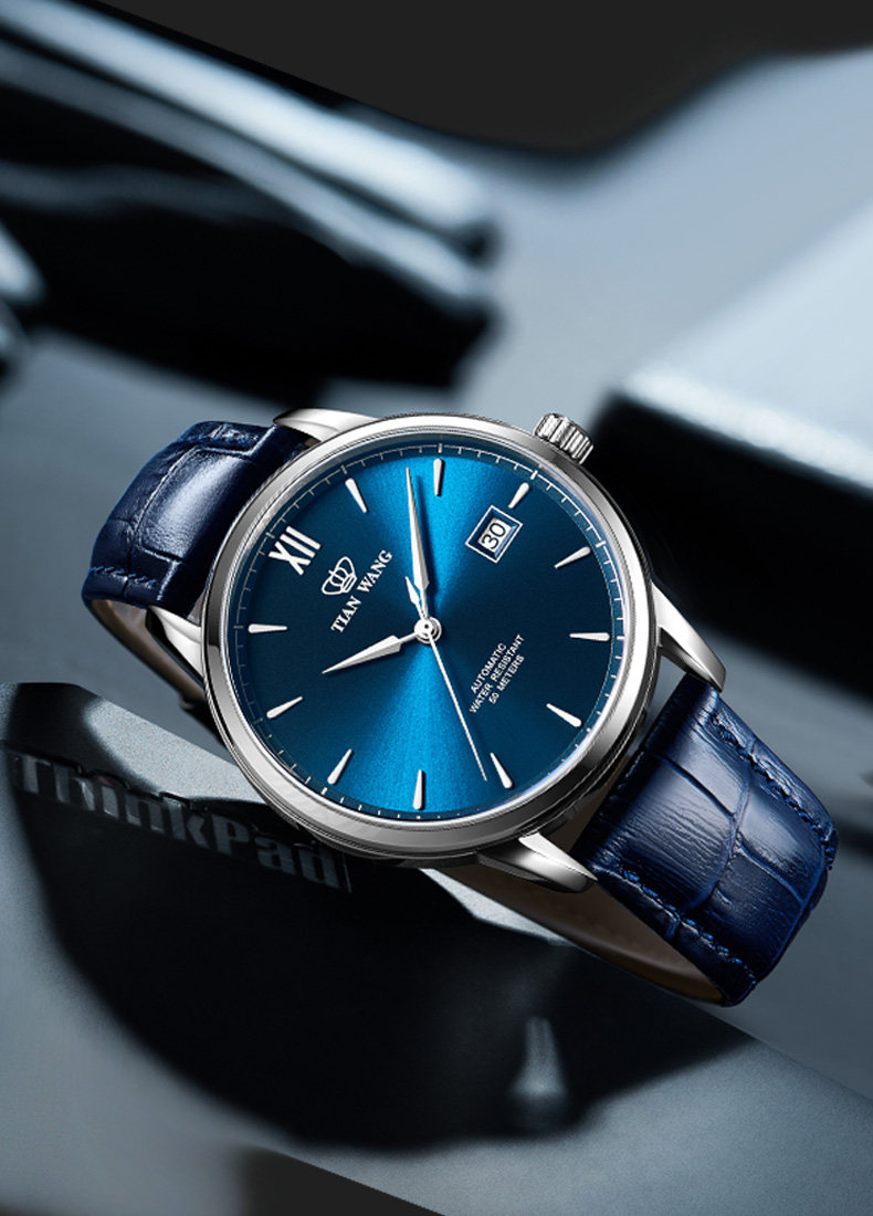 【12期免息】天王时尚简约机械男表