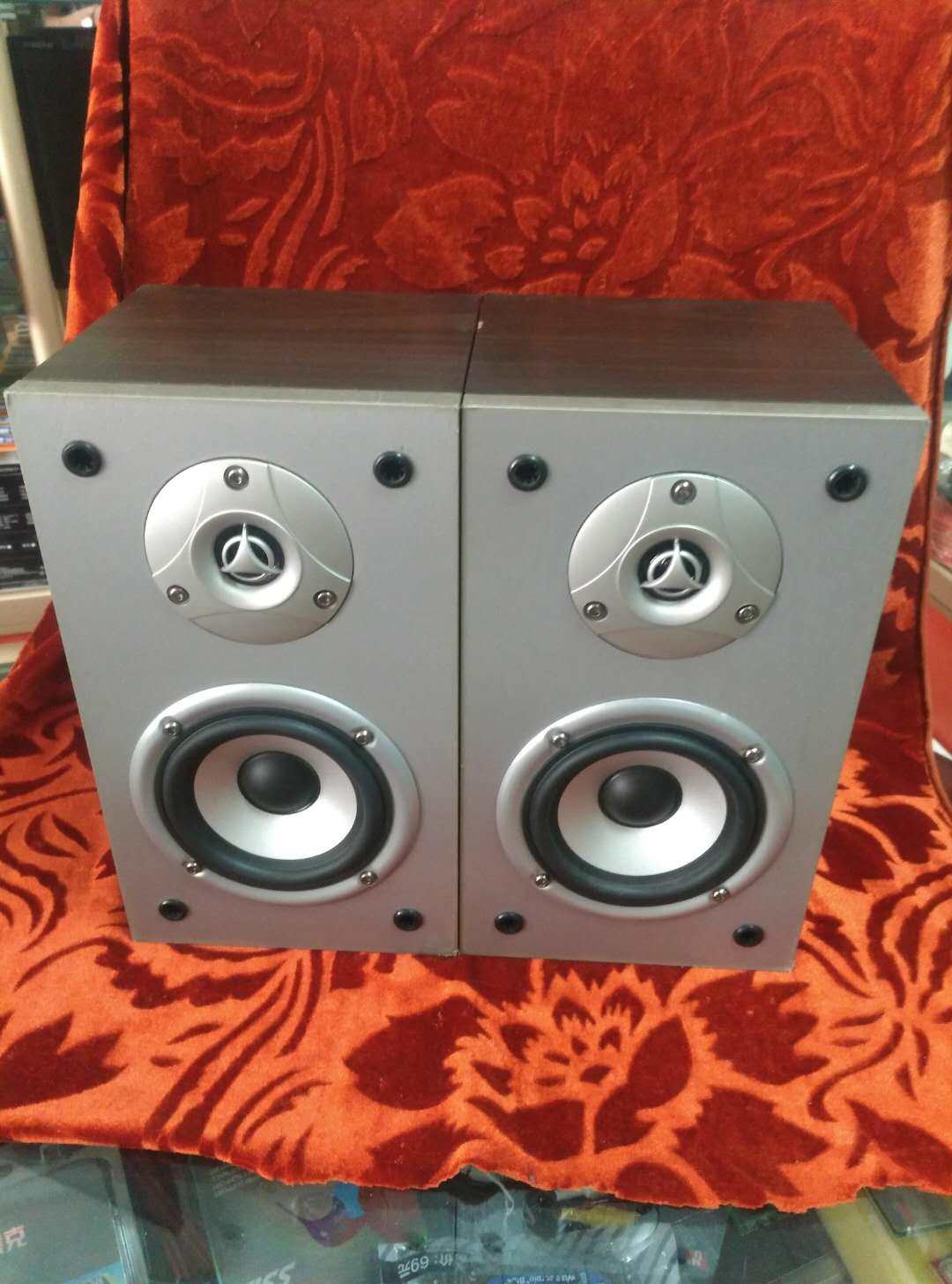 美国auky奥奇at04s环绕音箱无源桌面hifi书架音箱