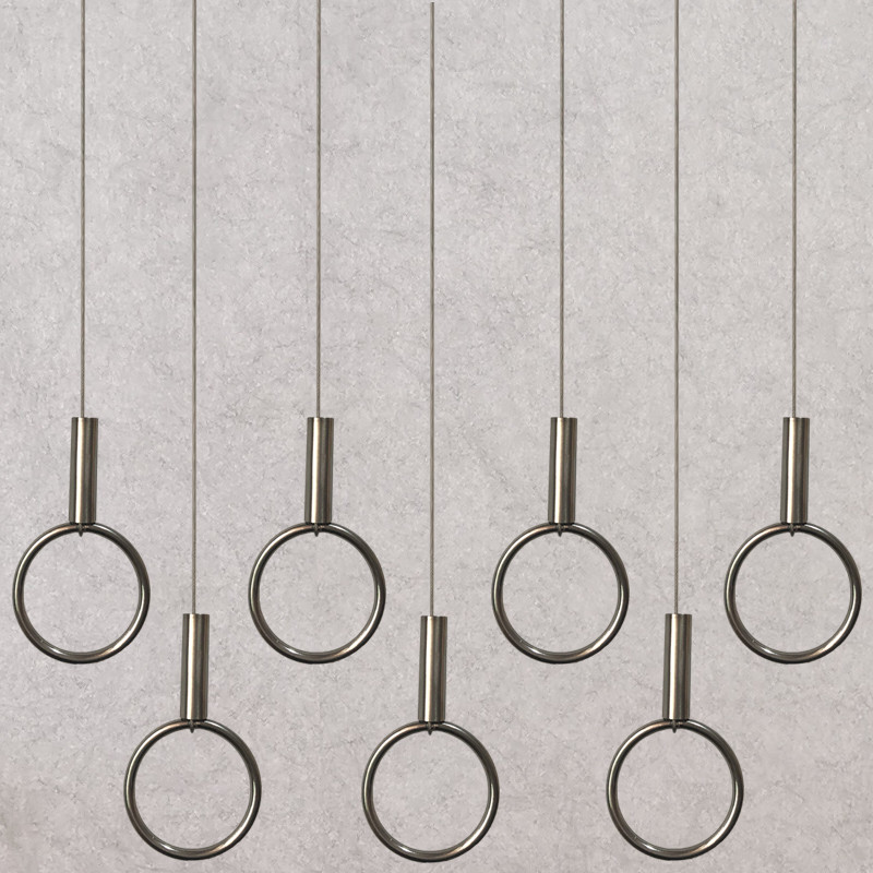 Clothing Store Rings Steel Wire Hanging rack Upper wall Positive Side Hanging Shelf Men's Clothing Women's Clothing Hang Clothes Rack Hanger