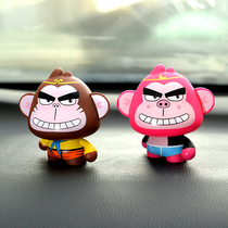 Car ornaments creative personality Tide brand tremble voice Monkey King Goddess net cartoon original doll interior funny