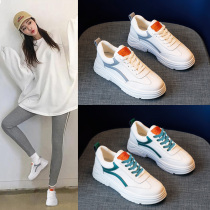 Small white shoes womens 2020 new spring single shoes flat Joker 2019 explosive shoes sports Daddy casual womens shoes