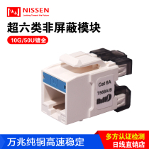 Original installation NISSEN Day Line Ultra six types of non-shielded modules cat6a 10000 trillion Information module gold plated