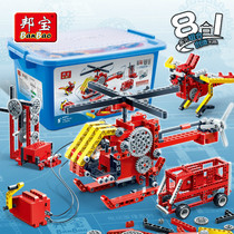 Bangbao 6901 primary and secondary school students Popular Science Technology series assembly building blocks 6 educational machinery 8-year-old gear electronic toys