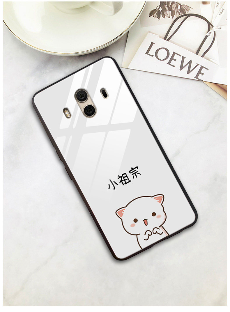 情侣手机壳 情侣款华为p20网红p10女款p30华为mate20pro潮p20pro玻璃