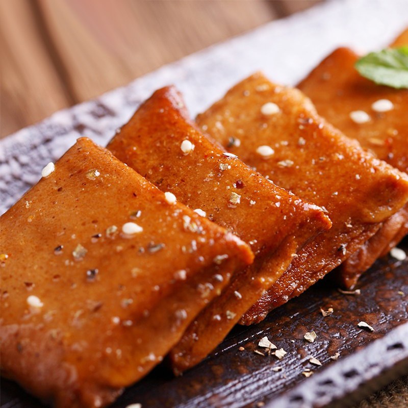 【天猫超市】炎亭渔夫鱼豆腐豆干烧烤味15g零食品特产小吃