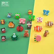 Childrens House Cartoon Handle TV Cabinet Crashworthy Cute Animal Handle Drawer Wardrobe Door Kid Cartoon Small Handle
