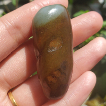 Dialect Enterprise collection specimen-level structural gold deer skin sky blue blue jade seed material A breath of raw stone play material A