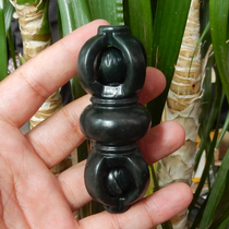 Dialect and Tian Jade new products Xinjiang Taxian Jade fine material hand-carved hollow drop magic pestle handlebar pendants N