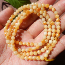 Dialect Hetian jade first-hand boutique players always have Hebei Tanghe seed material surface Qin ripe topaz necklace w