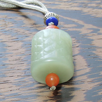 Dialect and Tian jade pendant random delivery wear grade simple green and white jade pendant antique pattern Lezi boutique X9