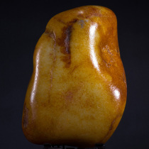 Dialect Hetian jade ornaments Xinjiang Yulong River fine jade Xinjiang white jade seed raw stone Native gold and silver F