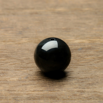 Dialect Hetian Jade special only 120 fine Xinjiang ink Jade seed material pitch black as ink 18 round beads promotion X