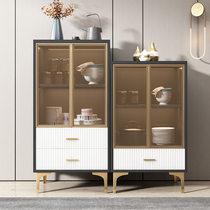 Small Family Dining Side Cabinet Modern Minima Small Size Dwarf Narrow Living Room Tea Water TV Side Cabinet Kitchen Leaning Against Wall Locker