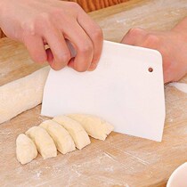 Steamed bread scraper cream scraper butter scraper oil scraper plate plate mass cutting plastic cutter trapezoidal plastic knife