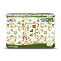 South Korea LG Guido Lady Care Winged Sanitary Napkins Big 29cm Bgirlfriends Herbal Aunt Wipes 18 slices of cotton soft