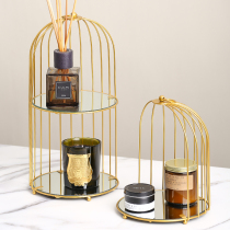 Bluebox creative scented candle storage rack bathroom countertop rack jewelry multi-layer shelf marble