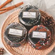 Voluspa handmade scented candle smokeless coconut oil essential oil small tin can help sleep romantic gift box imported from the United States