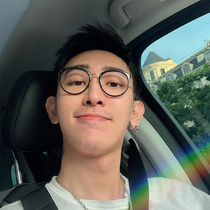 Korean version of the black round small frame makeup glasses frame female Harajuku retro student Sven Gold myopia glasses frame male