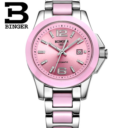 Ms Chen xiao chun speak authentic BINGER accusative watches automatic mechanical watch women watch ceramic watch waterproof