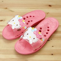 South Korea imported G883 hello kitty ultra-light bathroom permeable slippers EVA home slippers