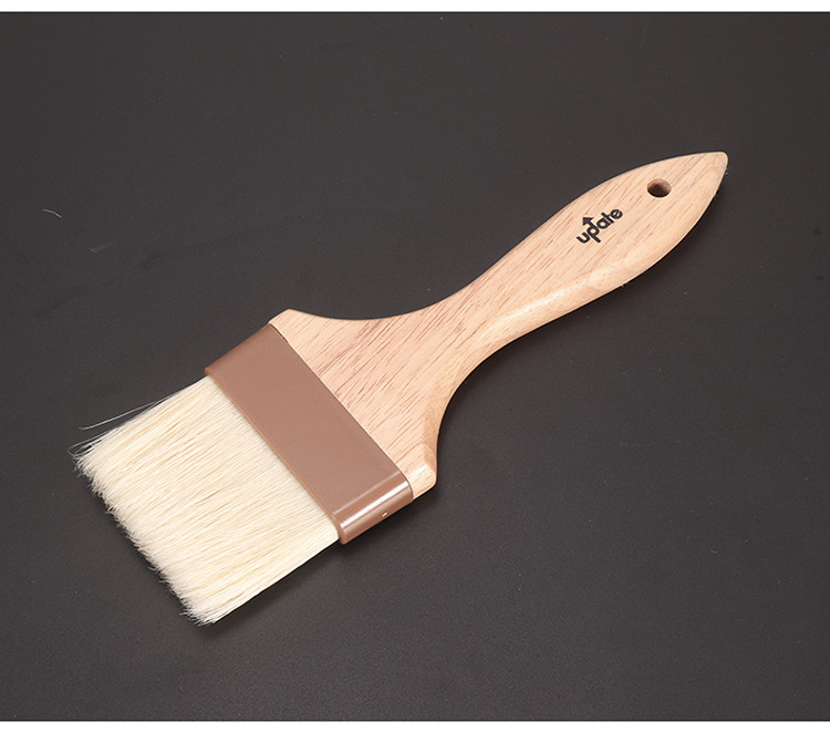 美国update扁毛扫户外烧烤木柄毛刷烧烤小油刷羊毛刷烘焙用具正品