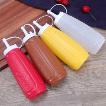 Fu Bin plastic cap extrusion bottle Seasoning bottle Oil-proof pot Salad dressing bottle extrusion sauce bottle Ketchup jam extrusion bottle