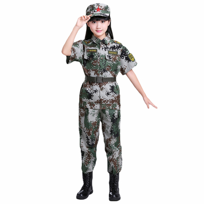 【开学福利】儿童迷彩服套装男童军训演出服 商品反馈