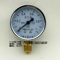 Shanghai Lake Y-60 pressure gauge pressure pressure gauge vacuum gauge 0-0 6 1 1 6 2 5 -0 1-0MPA