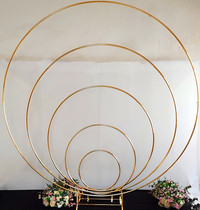 Wedding Prop Iron Art Arch Cirque cirque hollow round single-tube circle Ceiling Wedding Scene Arrangement Decoration
