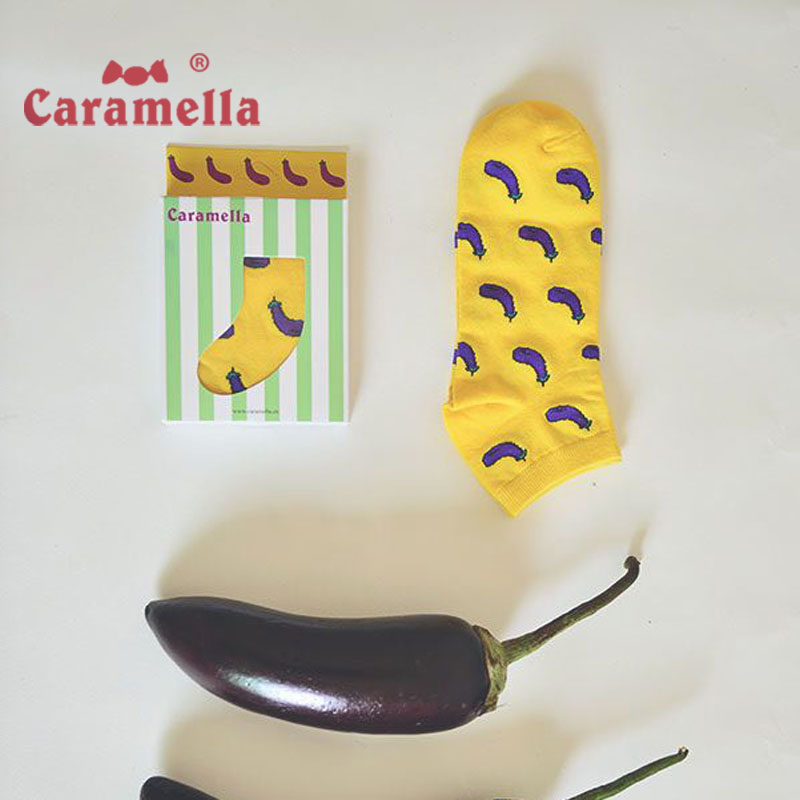 CARAMELLA女袜船袜男女卡通盒装薄款夏季薄款日系创意男士短袜子产品展示图1