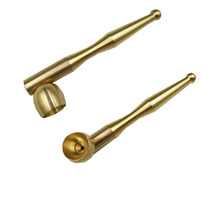 Thickened copper old-fashioned traditional dual-purpose pipe smoking bag pot dry bag Rod pure copper cigarette pot old smoke pot