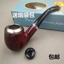 Pipe iron pot pipe roll pipe bent type dry pipe dry cigarette bag dual-purpose washable smoking Ware